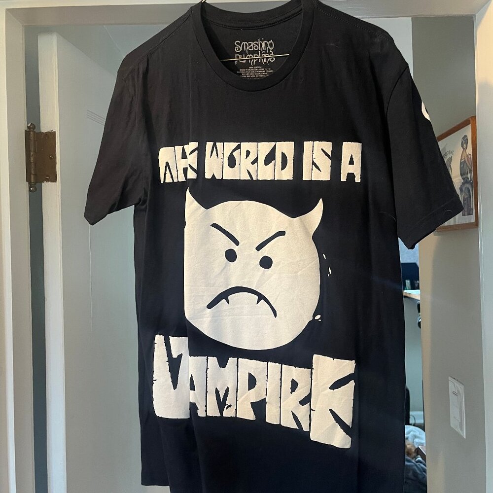 Smashing Pumpkins Tour - 2024 - The World is a Vampire shirt - Navy